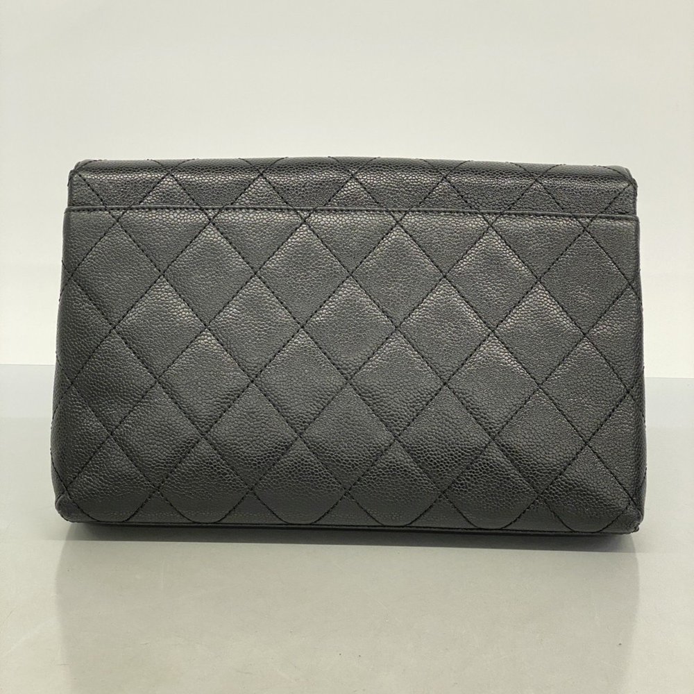 CHANEL Black Caviar Leather Clutch Bag - Picture 9 of 9